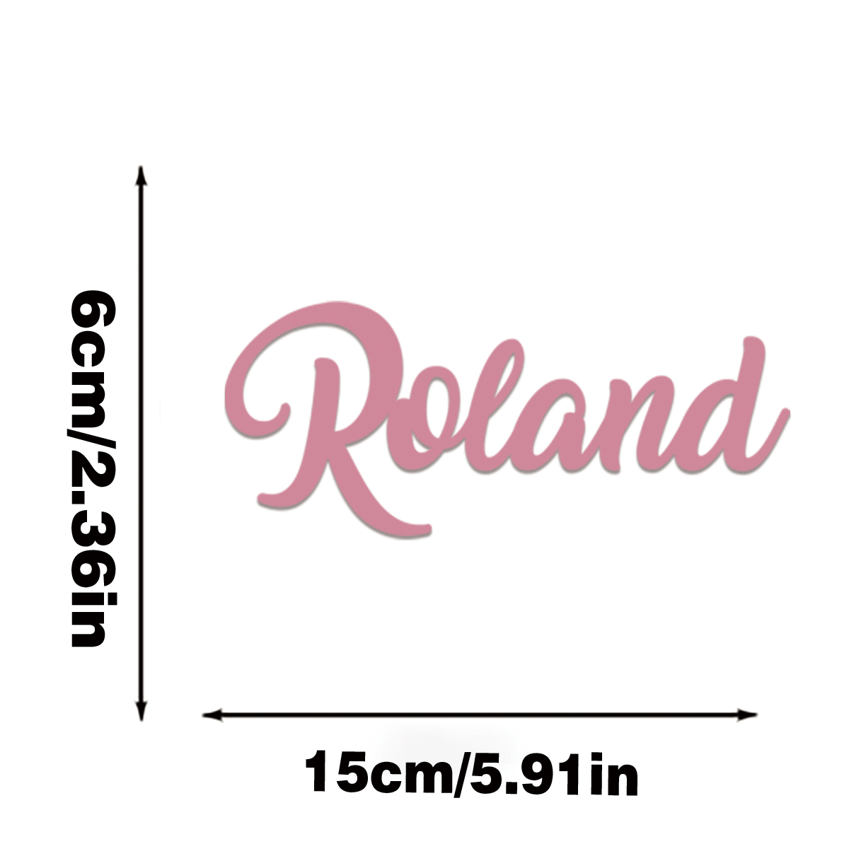 1PC 6X15cm Acrylic Customizabl - Baby Nursery Name Sign reseña y precio