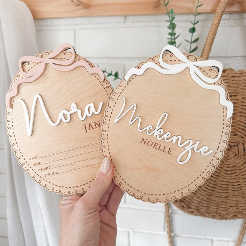 Custom Wooden Baby Name Sign B - Baby Nursery In Hospital reseña y precio