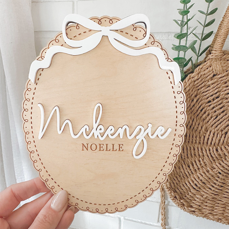 Custom Wooden Baby Name Sign B - Baby Nursery In Hospital reseña y precio