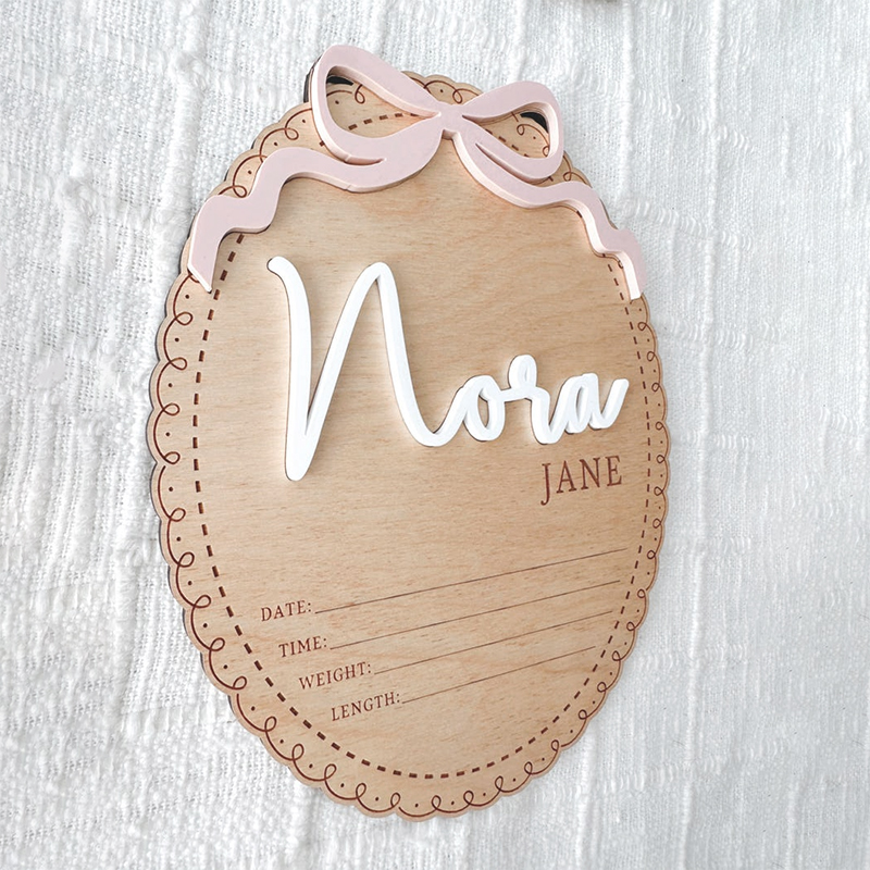 Custom Wooden Baby Name Sign B - Baby Nursery In Hospital reseña y precio