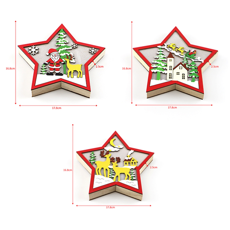 A11I 3PCS LED Wood Star Night  - Baby Nursery Wall Lights reseña y precio