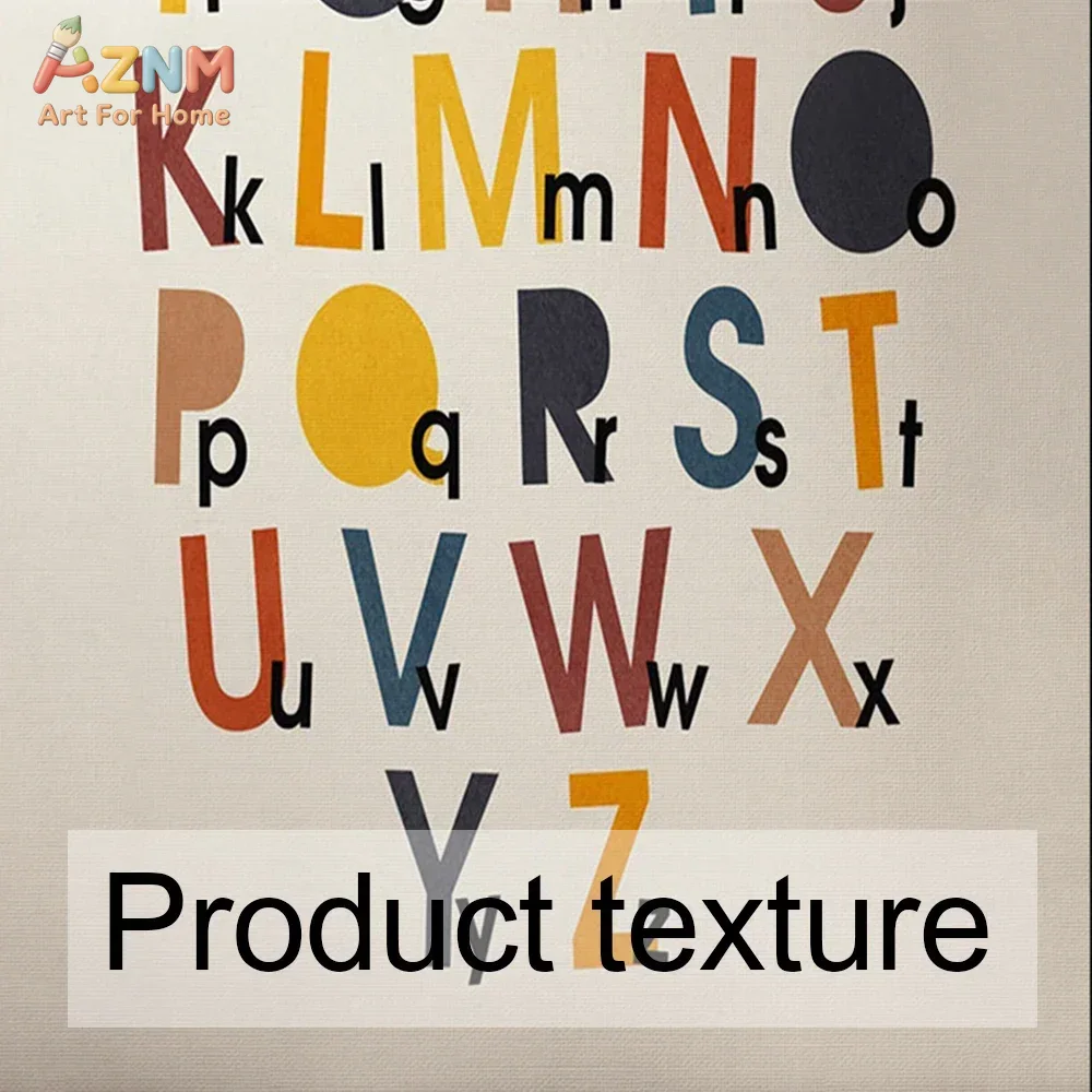 Rainbow Alphabet Poster Educat - Baby Nursery Kids reseña y precio