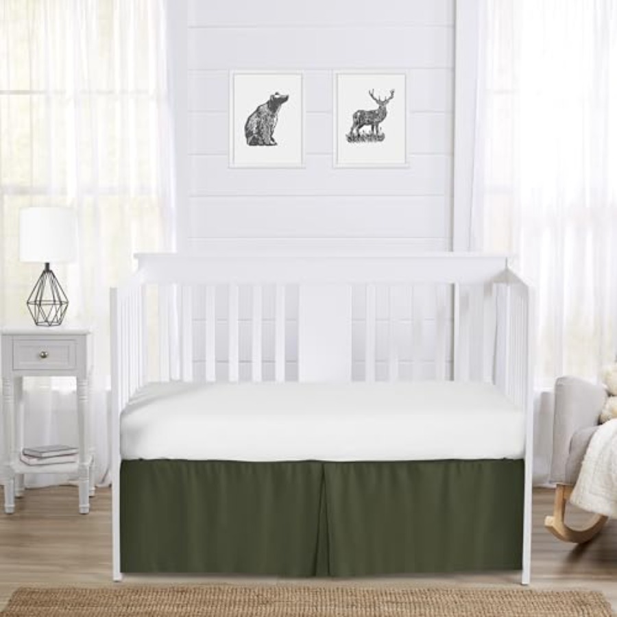 Boy Baby Crib Bed Skirt Nurser - Baby Nursery Water reseña y precio
