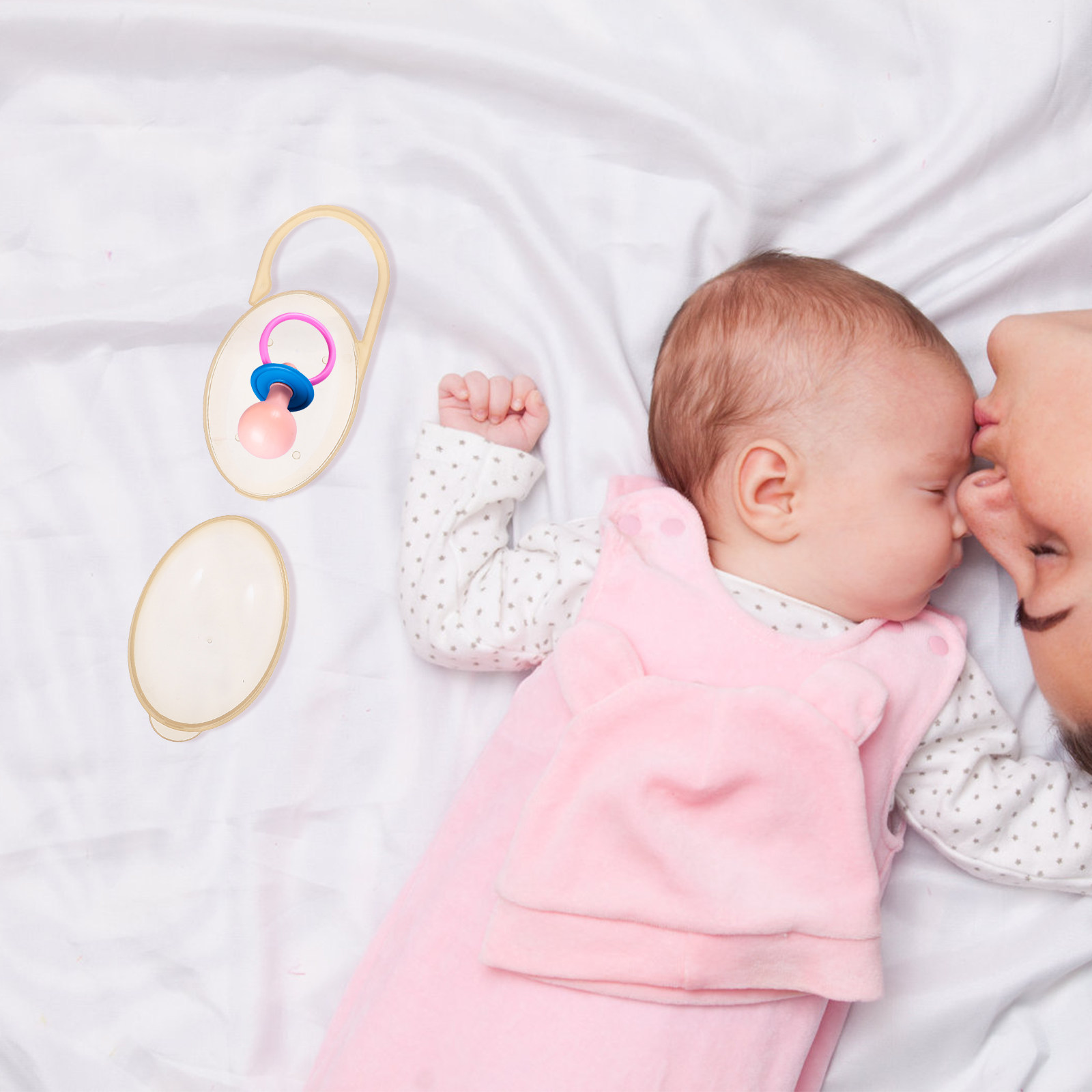 1Set Portable Baby Pacifier Ho - Pacifier Sterilizer Case reseña y precio