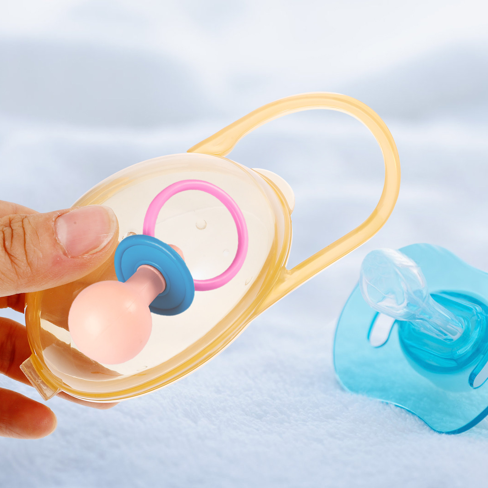 1Set Portable Baby Pacifier Ho - Pacifier Sterilizer Case reseña y precio