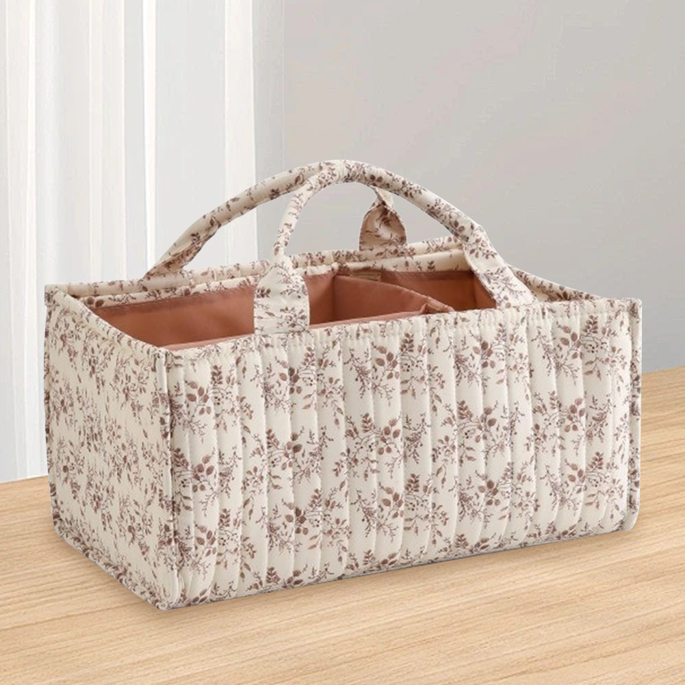 Floral Quilted Baby Diaper Cad - Baby Nursery Table reseña y precio