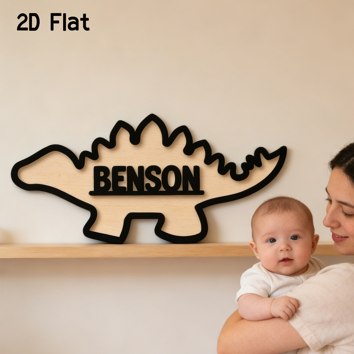 1Pc Cutom Dinosaur Wooden Acry - Baby Nursery Gifts reseña y precio