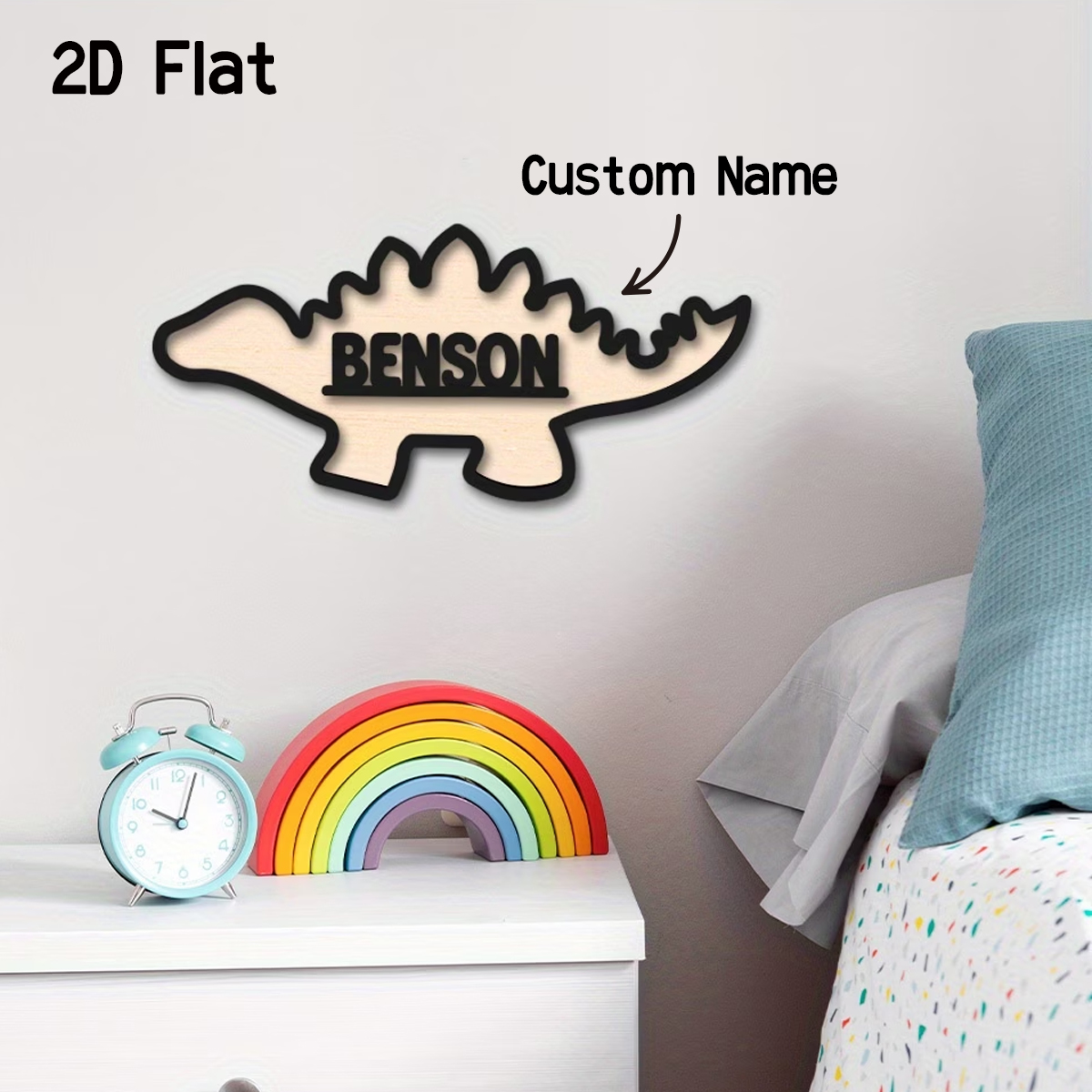 1Pc Cutom Dinosaur Wooden Acry - Baby Nursery Gifts reseña y precio