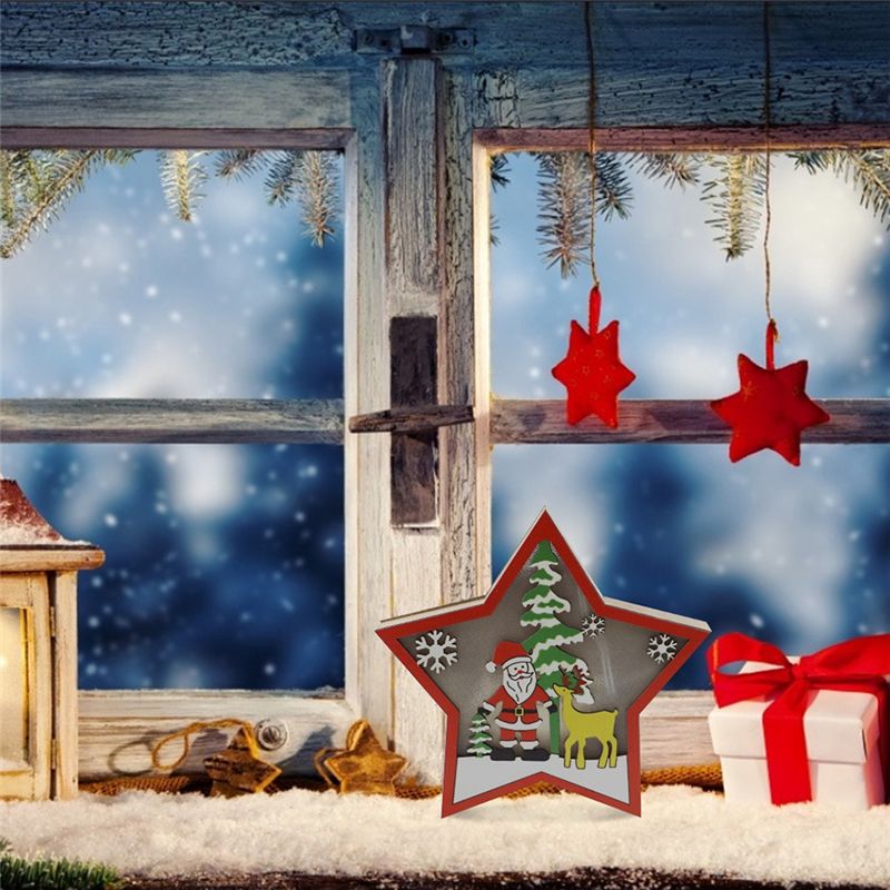 AA05 3 PCS LED Wood Star Night - Baby Nursery Wall Lights reseña y precio