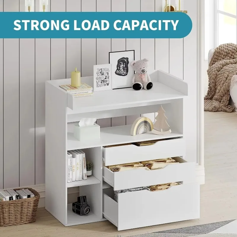 Contemporary minimalist MDF wh - Baby Nursery Table reseña y precio