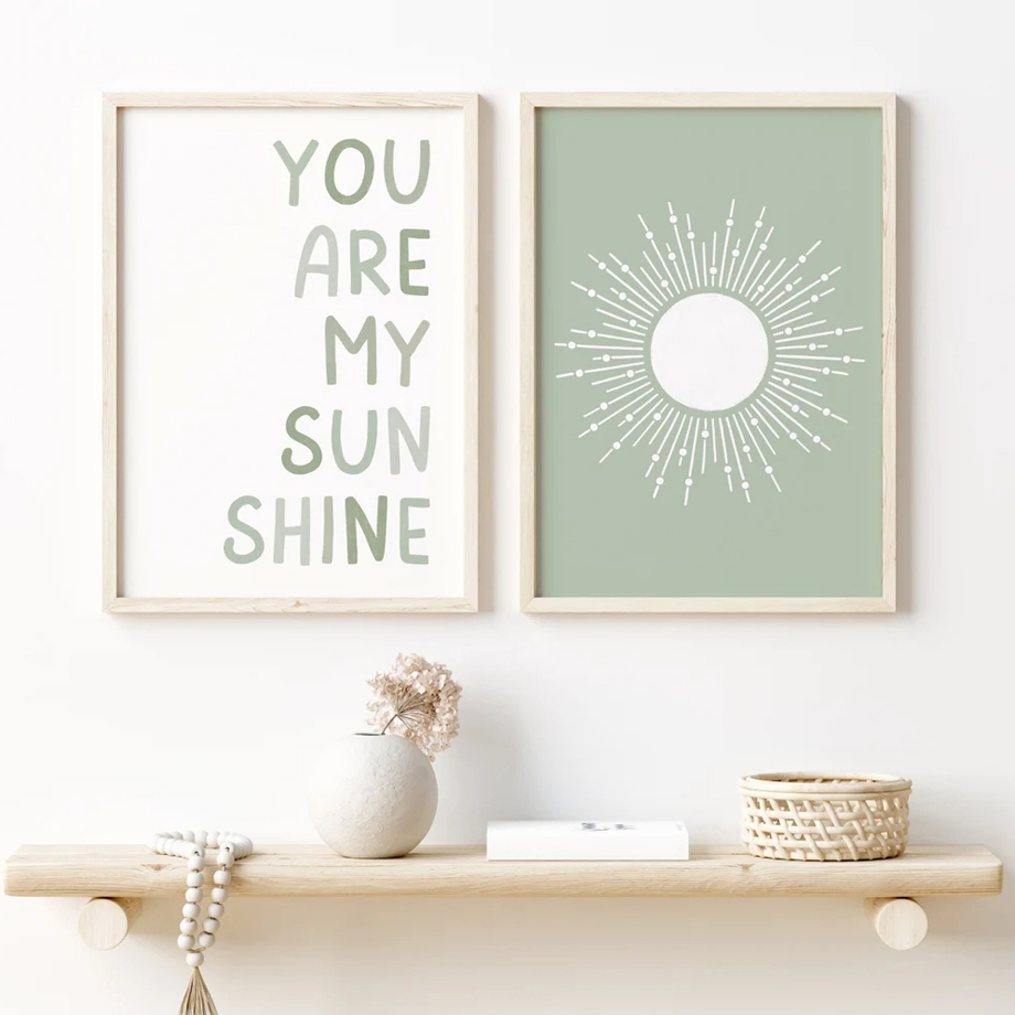 Wall Art Canvas Painting Nordi - Baby Nursery Wall Lights reseña y precio