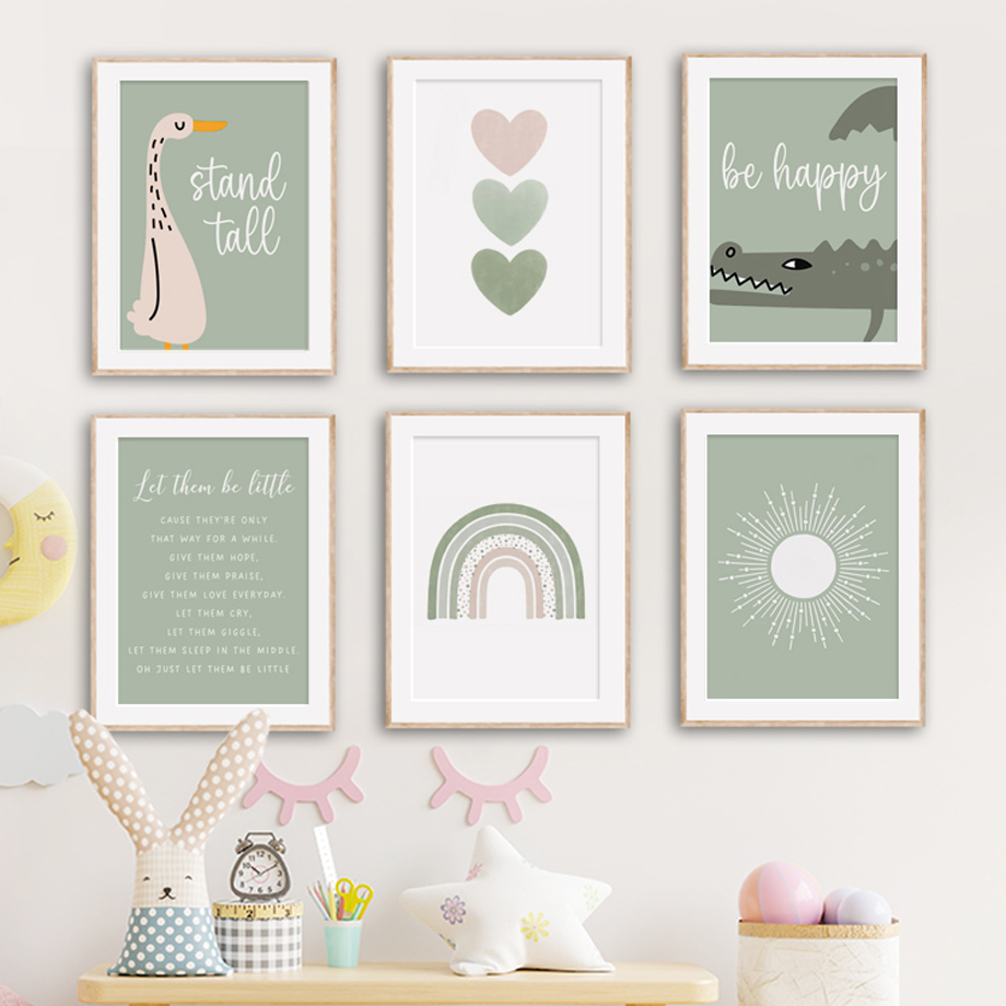 Wall Art Canvas Painting Nordi - Baby Nursery Wall Lights reseña y precio