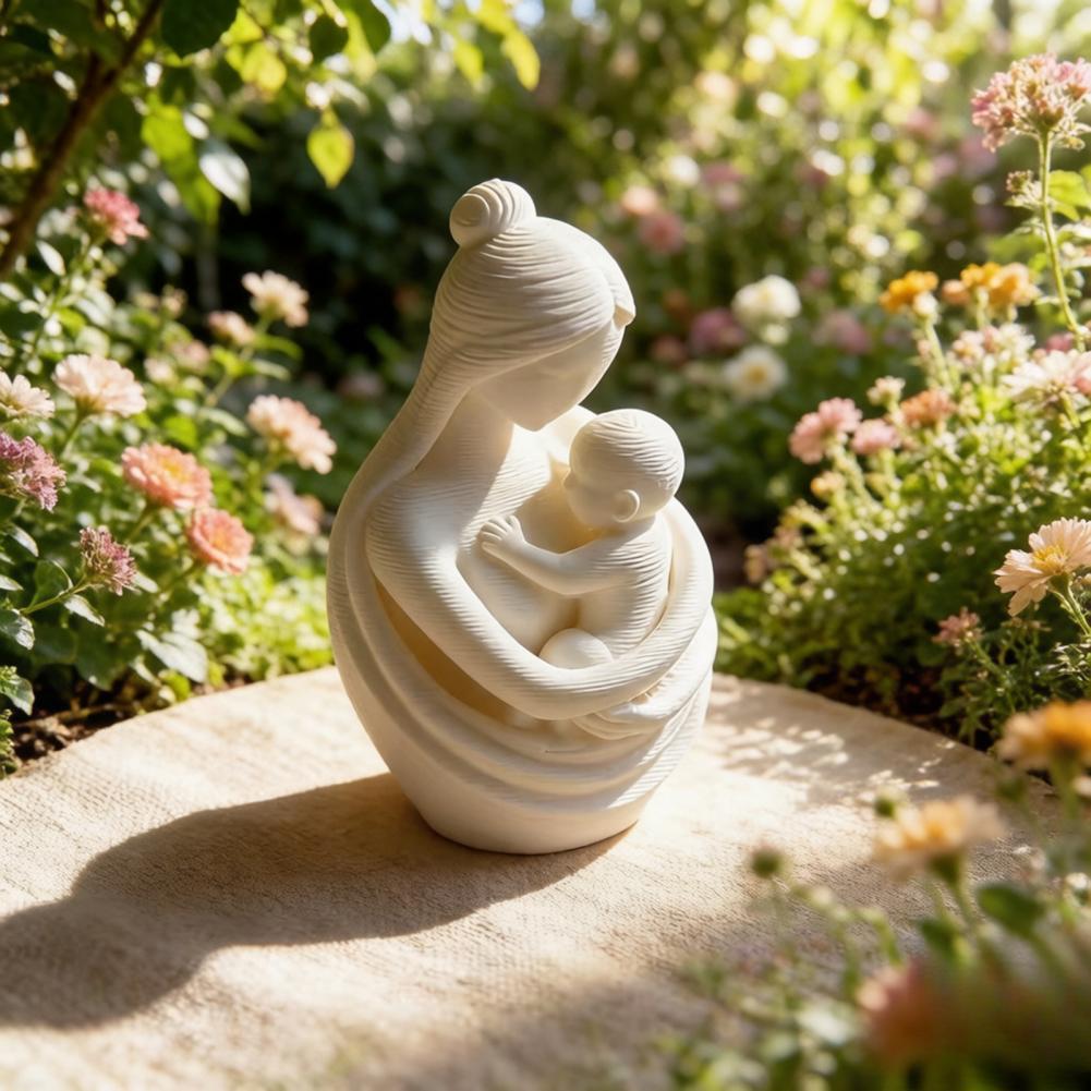 Mother Holding Baby Sculpture  - Baby Nursery Table reseña y precio