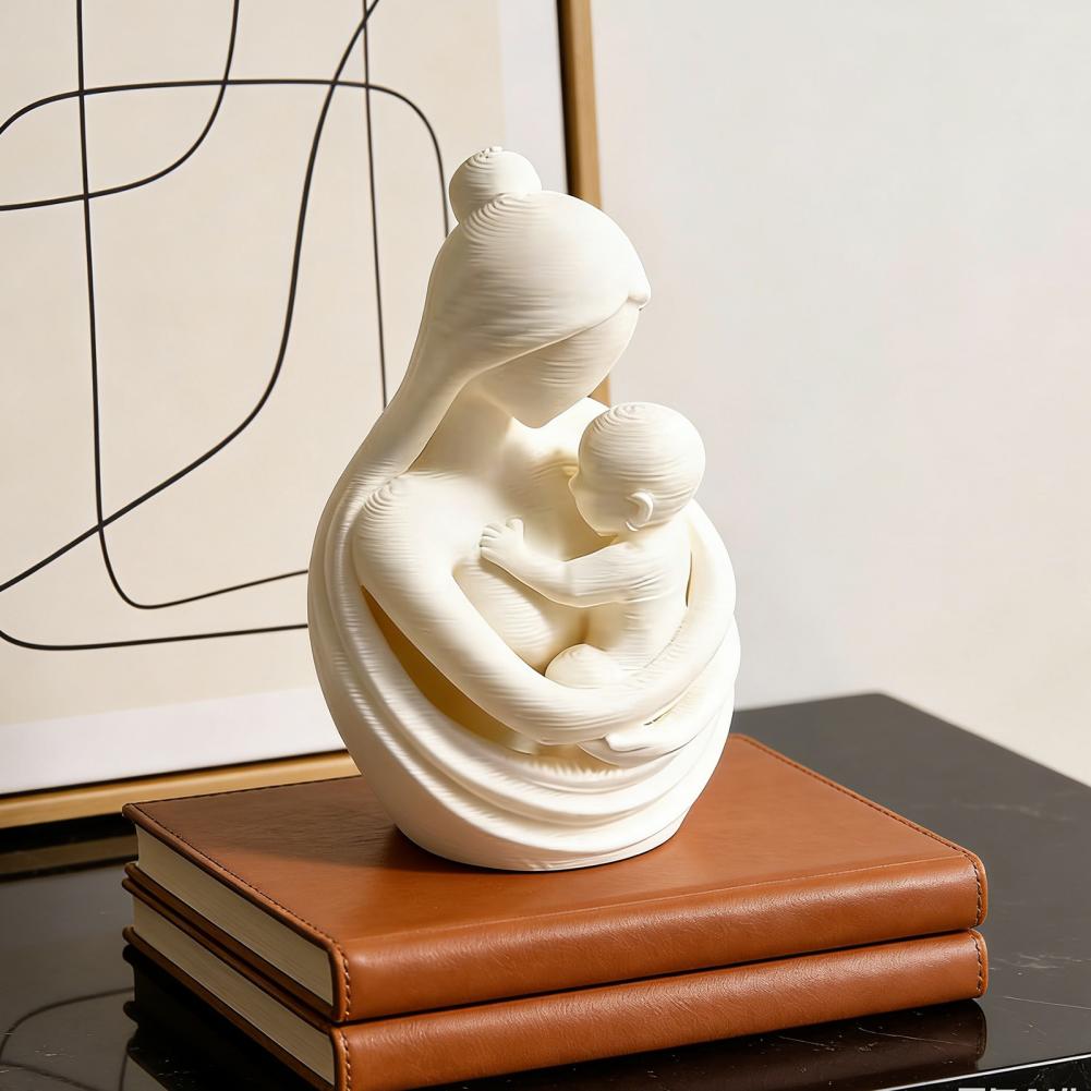 Mother Holding Baby Sculpture  - Baby Nursery Table reseña y precio