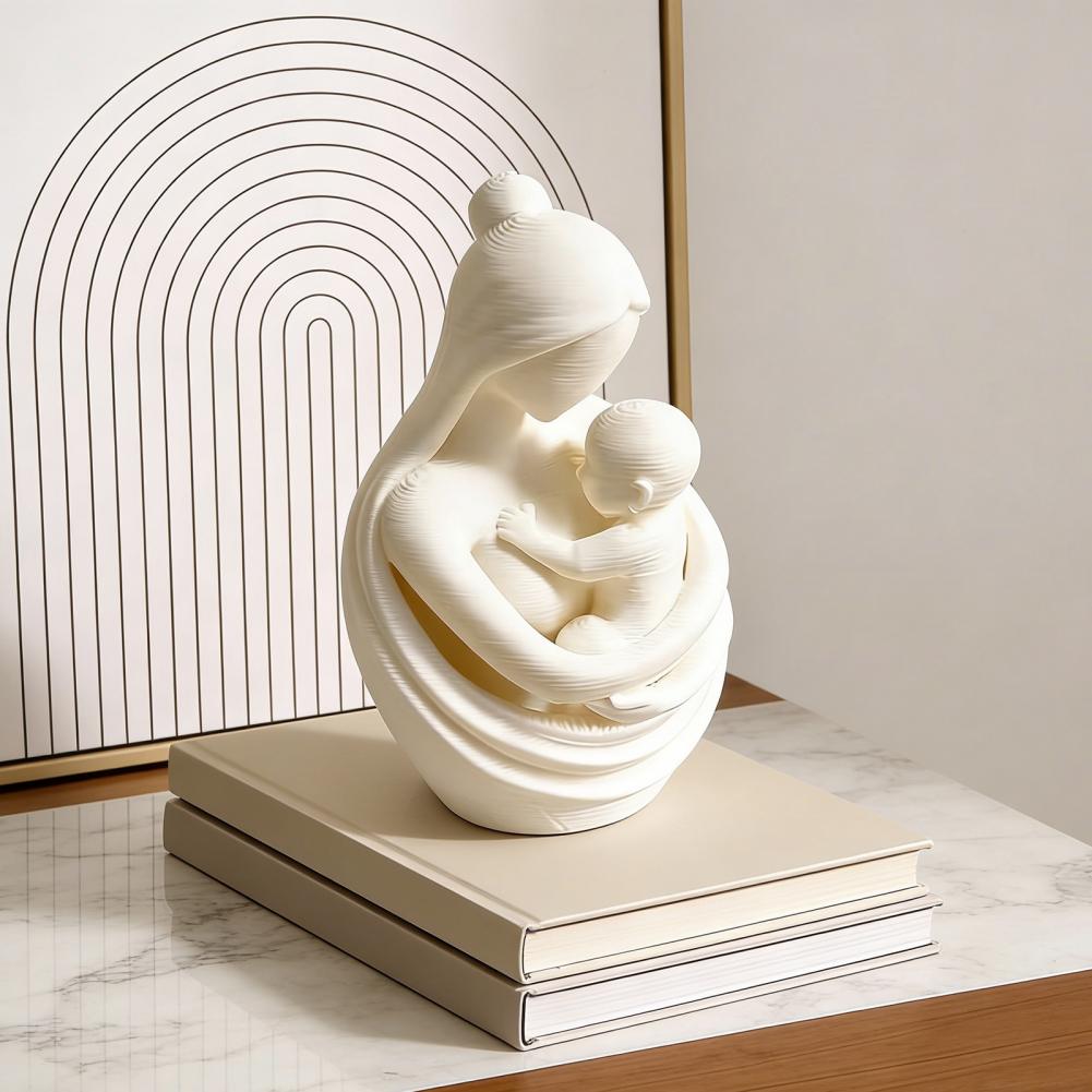 Mother Holding Baby Sculpture  - Baby Nursery Table reseña y precio