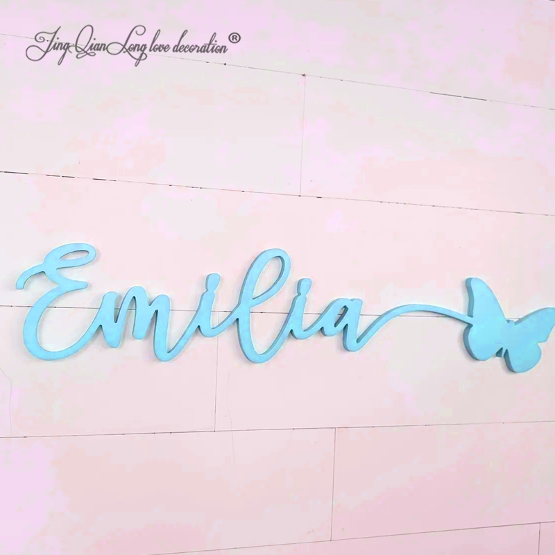 Custom Name Sign: Baby Girl Nu - Baby Nursery Name Sign reseña y precio