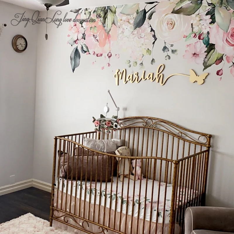 Custom Name Sign: Baby Girl Nu - Baby Nursery Name Sign reseña y precio