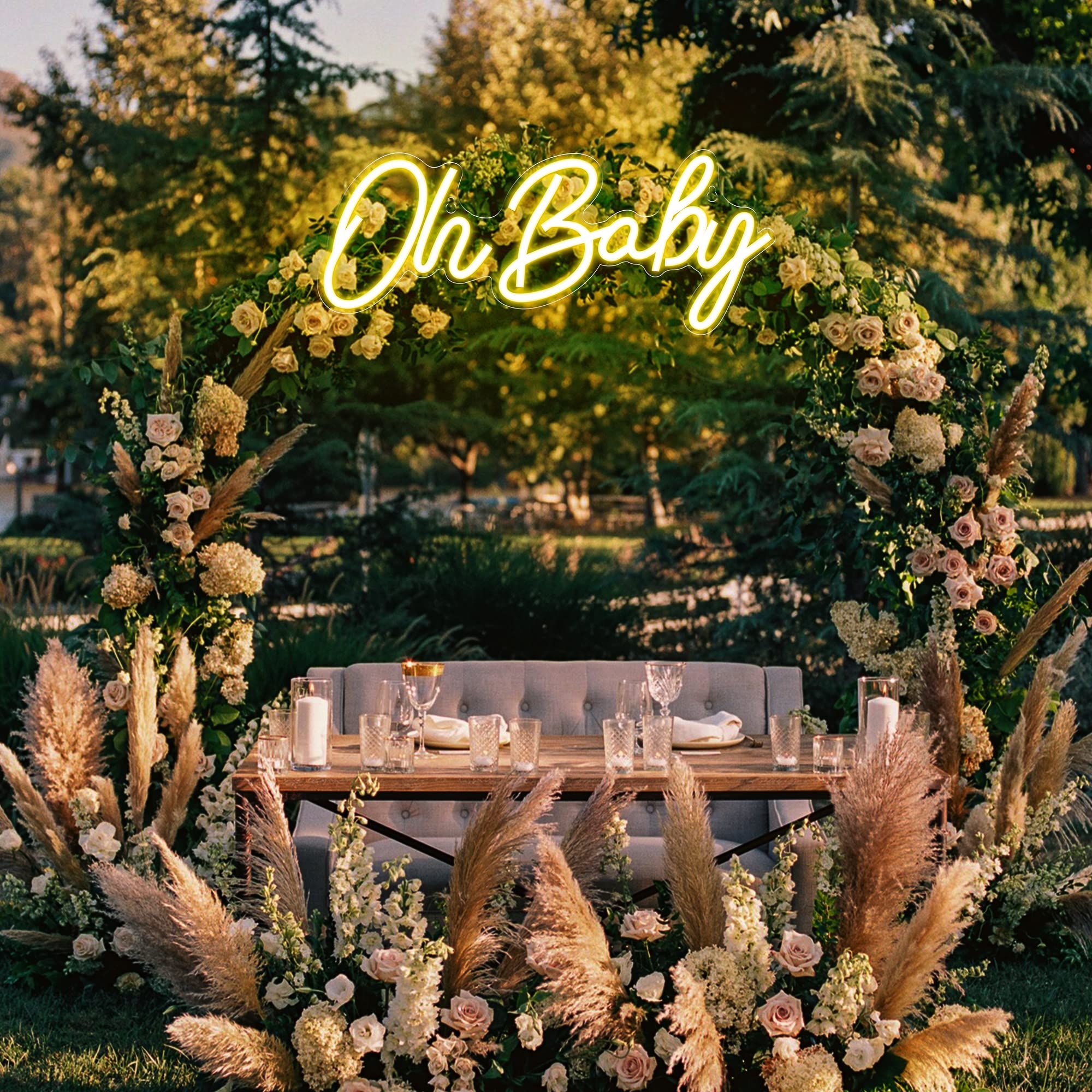 Oh Baby Neon Sign USB Dimmable - Baby Nursery Wall Lights reseña y precio