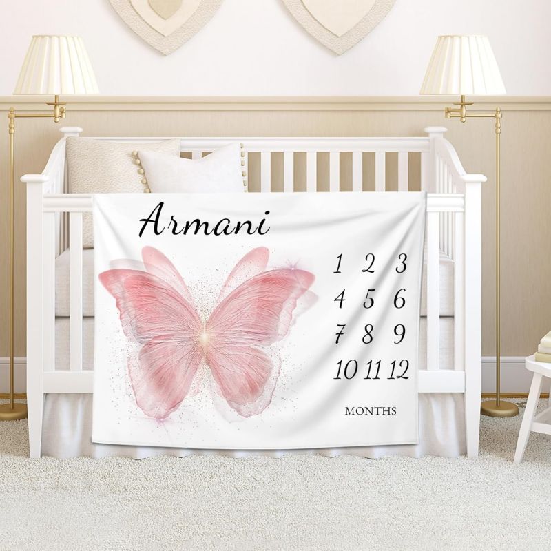 VIKAMA Pink Butterfly Baby Mil - Baby Nursery Unisex reseña y precio