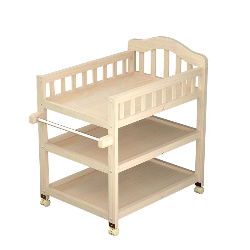 Solid Wood Baby Crib with Chan - Baby Nursery Furniture Sets reseña y precio
