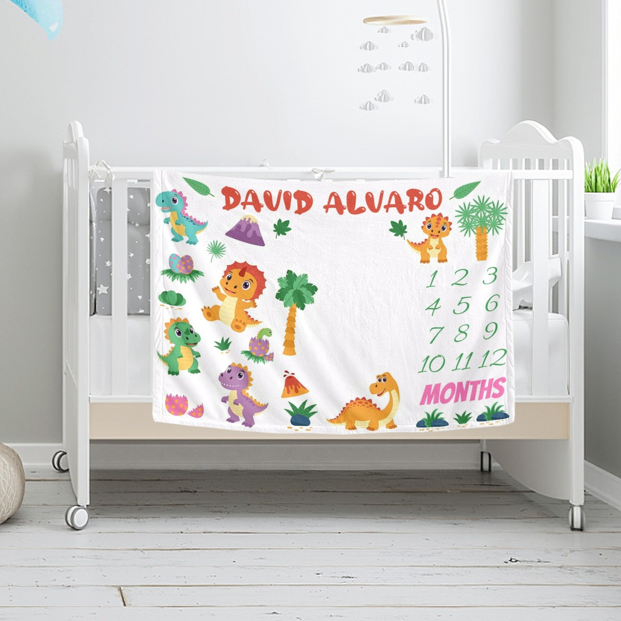 VIKAMA Dinosaur Themed Baby Mi - Baby Nursery Unisex reseña y precio