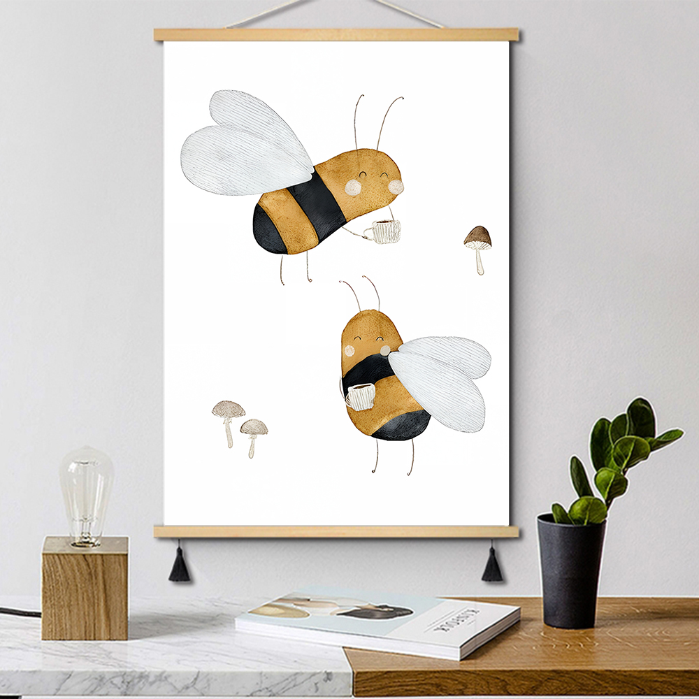 Boho Cartoon Posters Print Bea - Baby Nursery Kids reseña y precio