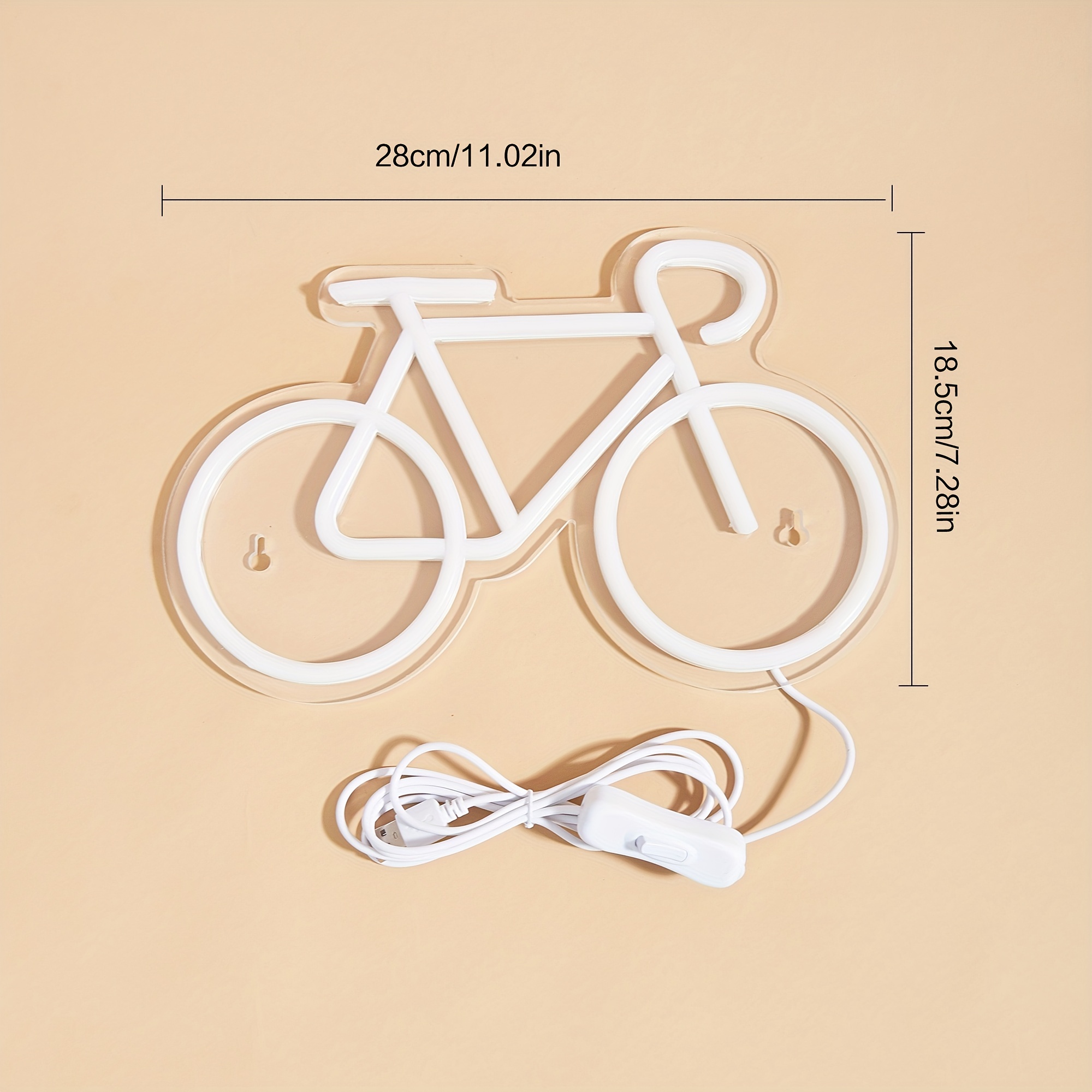 Bicycle LED Neon Sign, For Wal - Baby Nursery Wall Lights reseña y precio