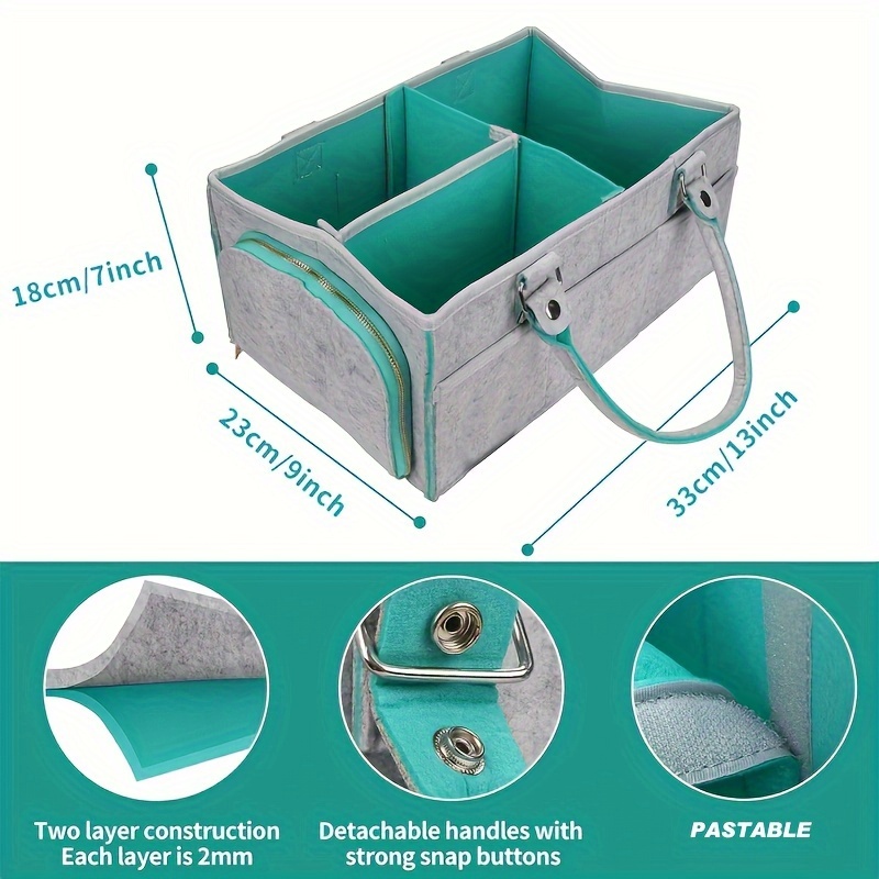 Baby Diaper Caddy Organizer fo - Baby Nursery Table reseña y precio