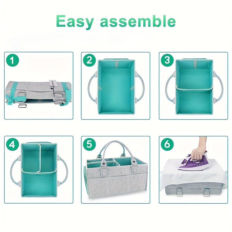 Baby Diaper Caddy Organizer fo - Baby Nursery Table reseña y precio