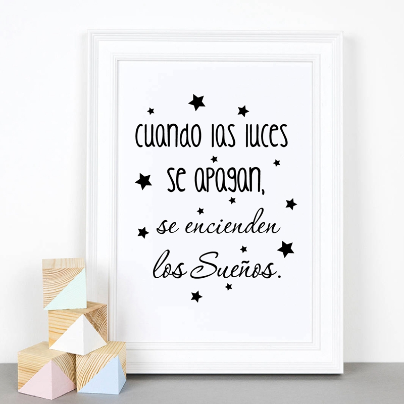 Spanish Kids Bedroom Art Decor - Baby Nursery In Spanish reseña y precio