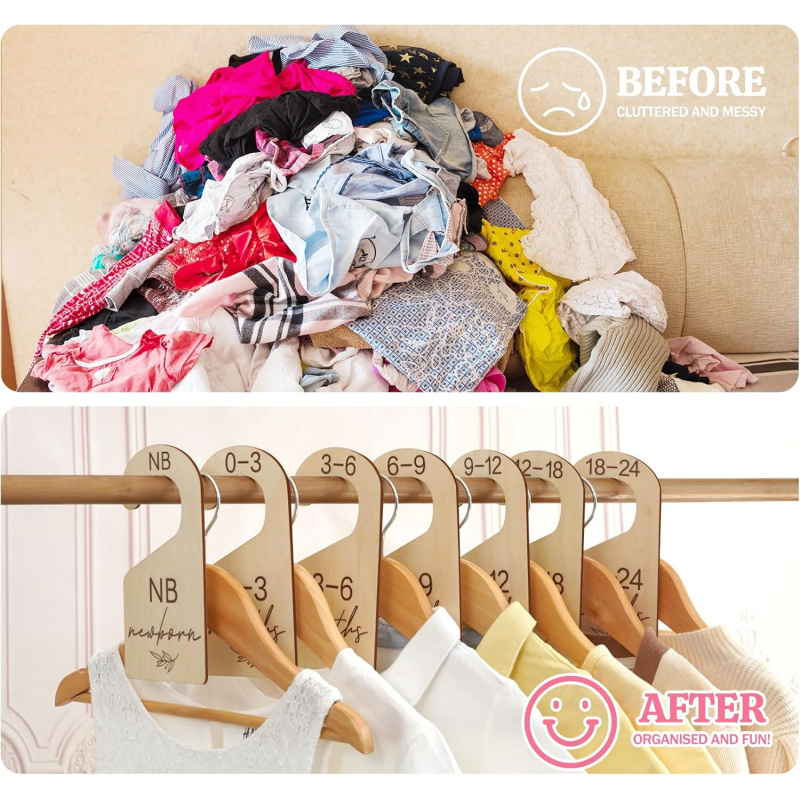 7PCS/SET Baby Closet Dividers  - Closet Organizer Baby reseña y precio