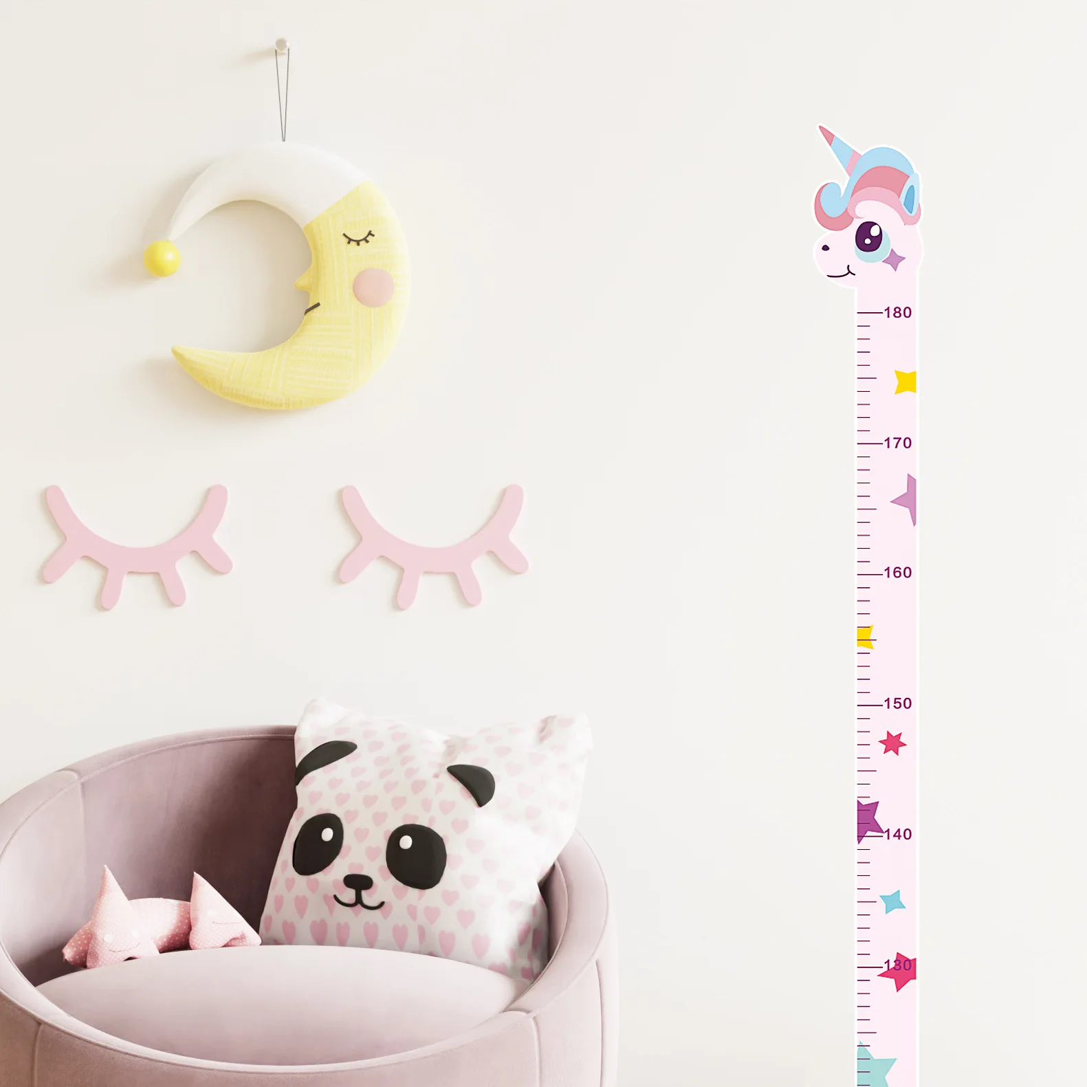 Cartoon Animals Baby Height Me - Baby Nursery Wall Mural reseña y precio
