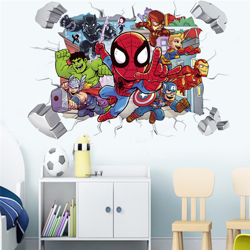 Marvel Superhero Avengers Wall - Baby Nursery Wall Mural reseña y precio