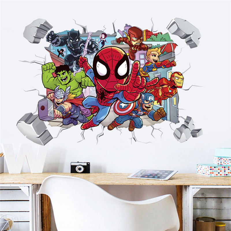 Marvel Superhero Avengers Wall - Baby Nursery Wall Mural reseña y precio