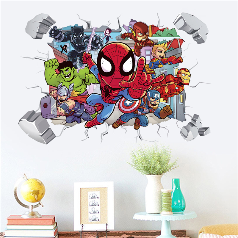 Marvel Superhero Avengers Wall - Baby Nursery Wall Mural reseña y precio