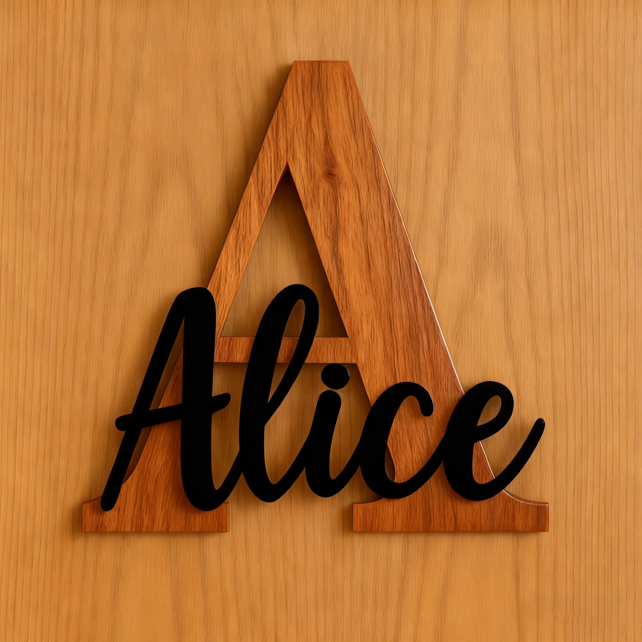 1pc Personalized Wooden Name S - Baby Nursery Name Sign reseña y precio