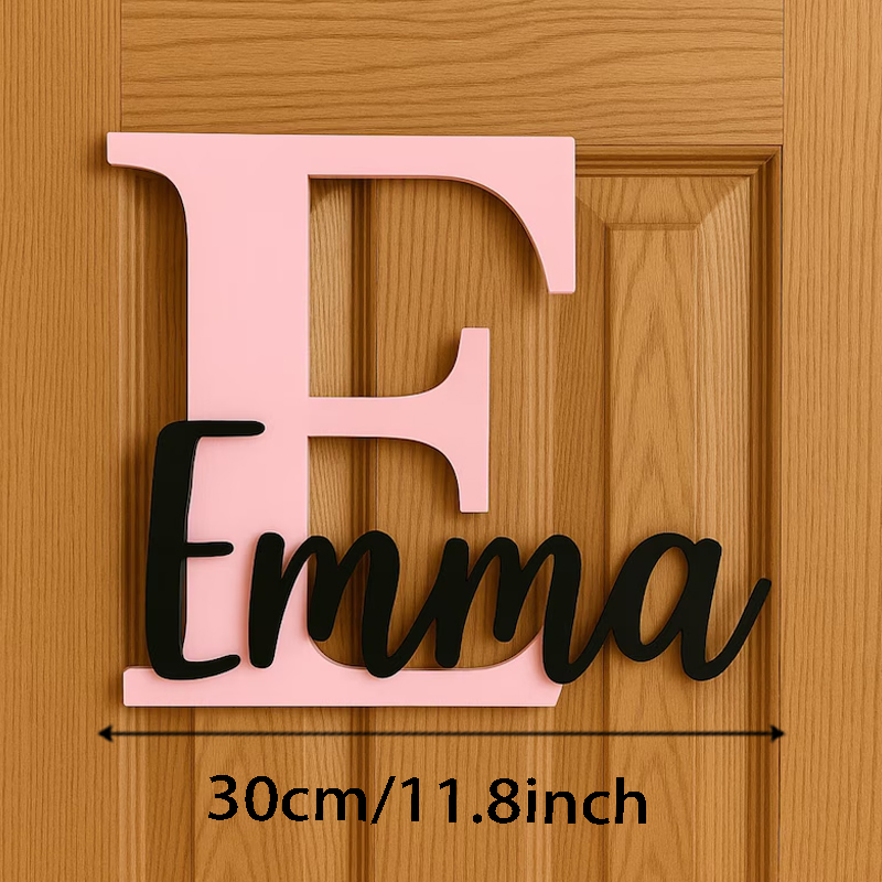 1pc Personalized Wooden Name S - Baby Nursery Name Sign reseña y precio