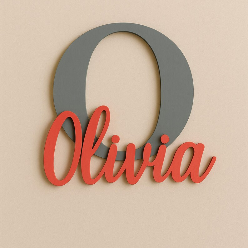 1pc Personalized Wooden Name S - Baby Nursery Name Sign reseña y precio