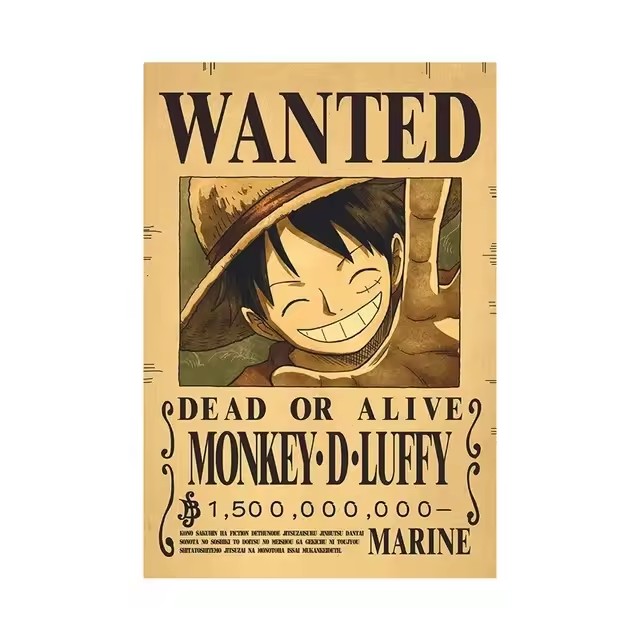 Anime One Piece Bounty Wanted  - Baby Nursery Wall Mural reseña y precio