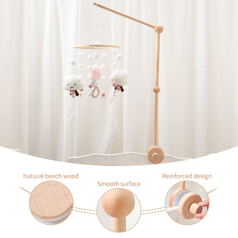 ABLQ Crib Mobile Rotating Wood - Baby Nursery Hangers reseña y precio