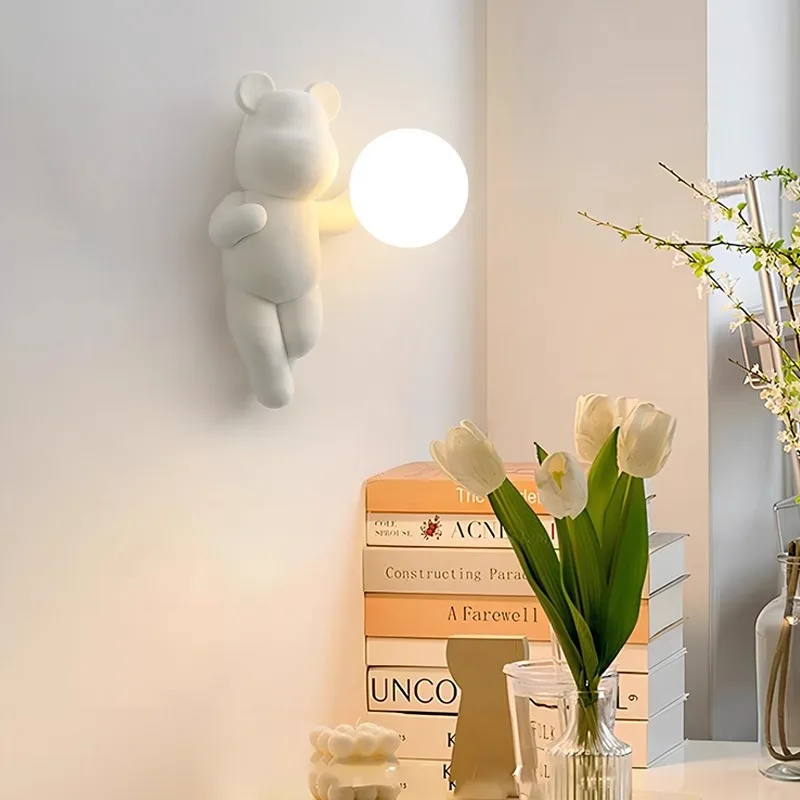 SANDYHA Colorful Cartoon Bear  - Baby Nursery Wall Lights reseña y precio
