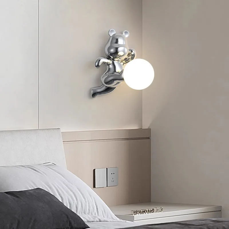 SANDYHA Colorful Cartoon Bear  - Baby Nursery Wall Lights reseña y precio