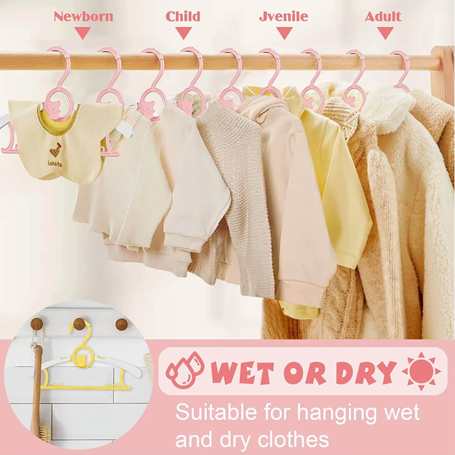 10Pack Anti-Slip Baby Clothes  - Closet Organizer Baby reseña y precio
