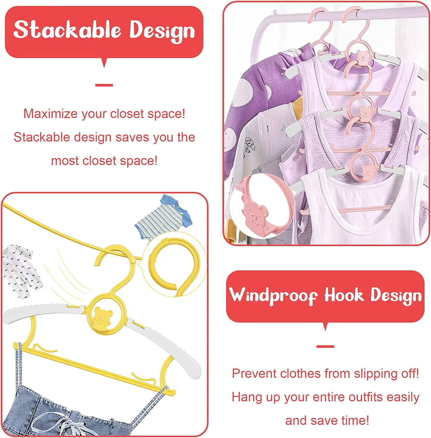 10Pack Anti-Slip Baby Clothes  - Closet Organizer Baby reseña y precio