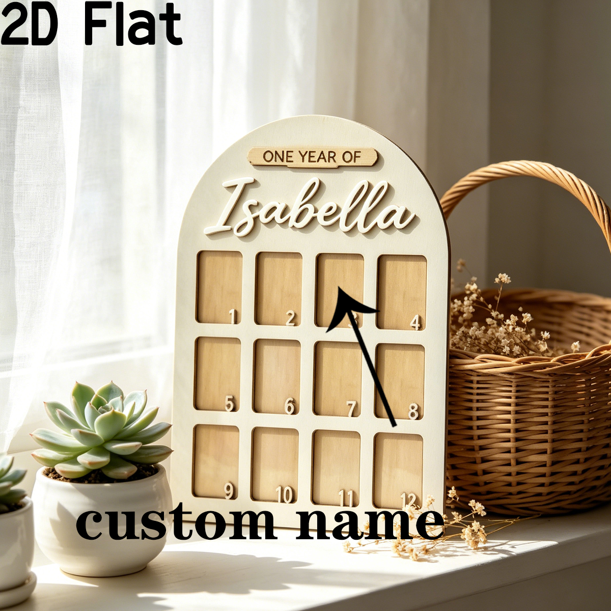 1Pc Custom Photo Record Board  - Baby Nursery Gifts reseña y precio