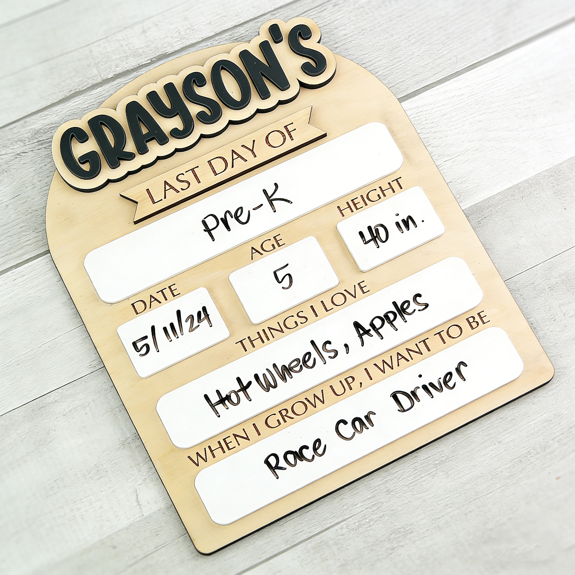 1Pc Custom First/Last School D - Baby Nursery Gifts reseña y precio