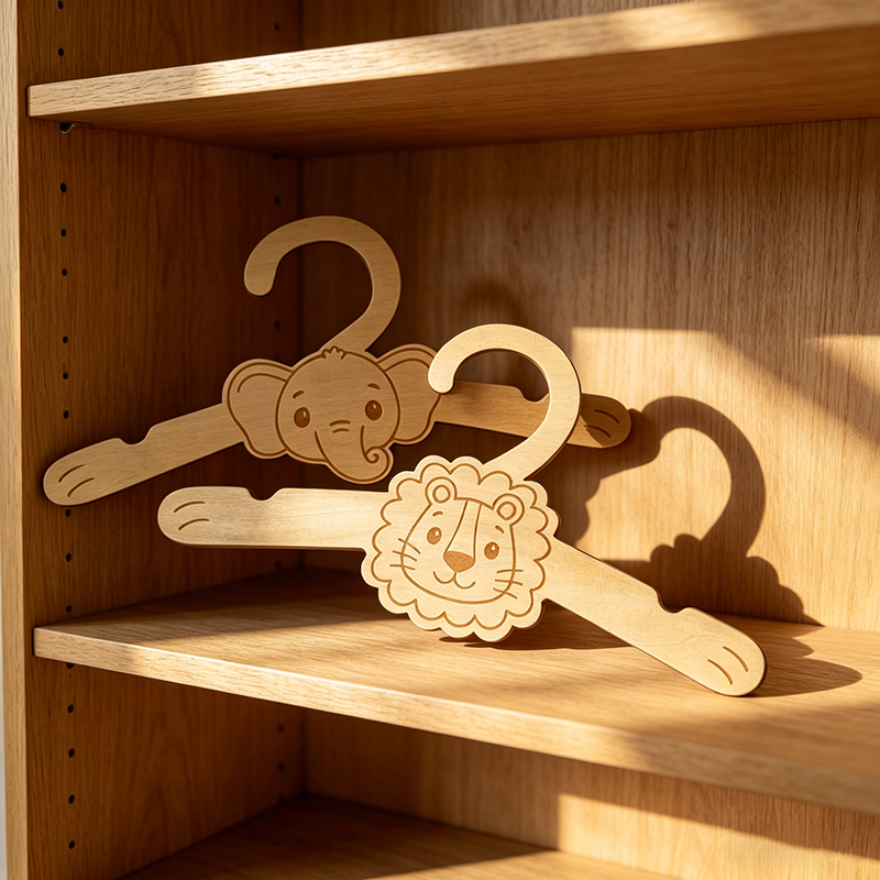 6pcs Jungle Animal Wooden Clot - Baby Nursery Hangers reseña y precio