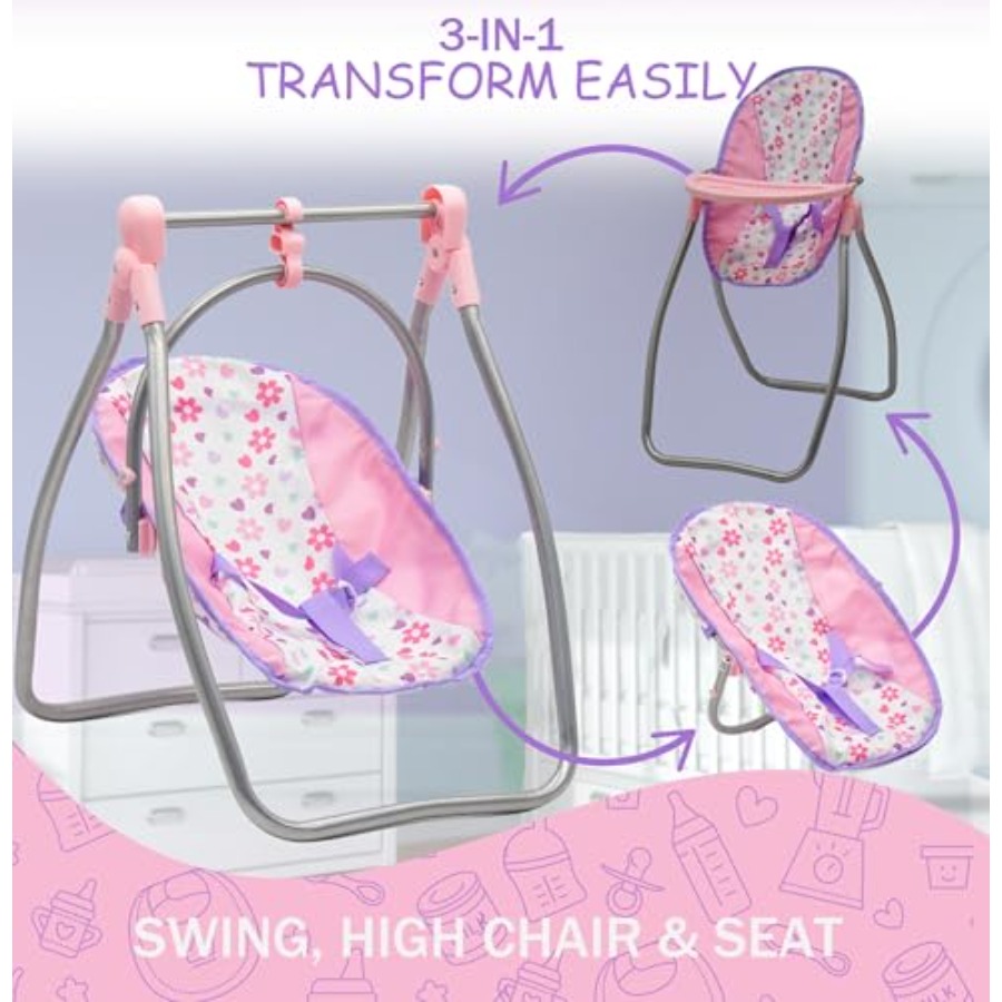 Baby Doll Stroller Bed and Swi - Baby Nursery Furniture Sets reseña y precio