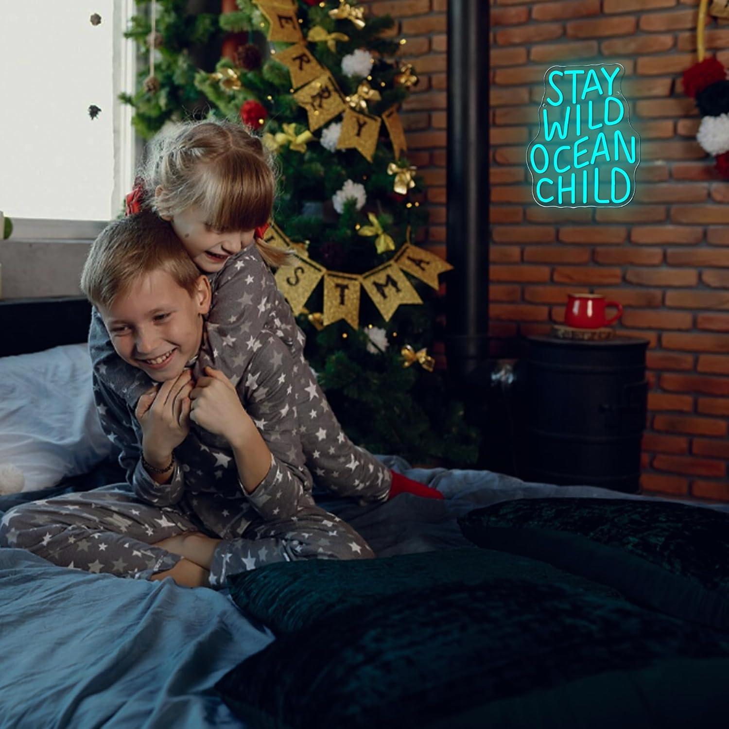 Stay Wild Ocean Child Neon Sig - Baby Nursery Wall Lights reseña y precio