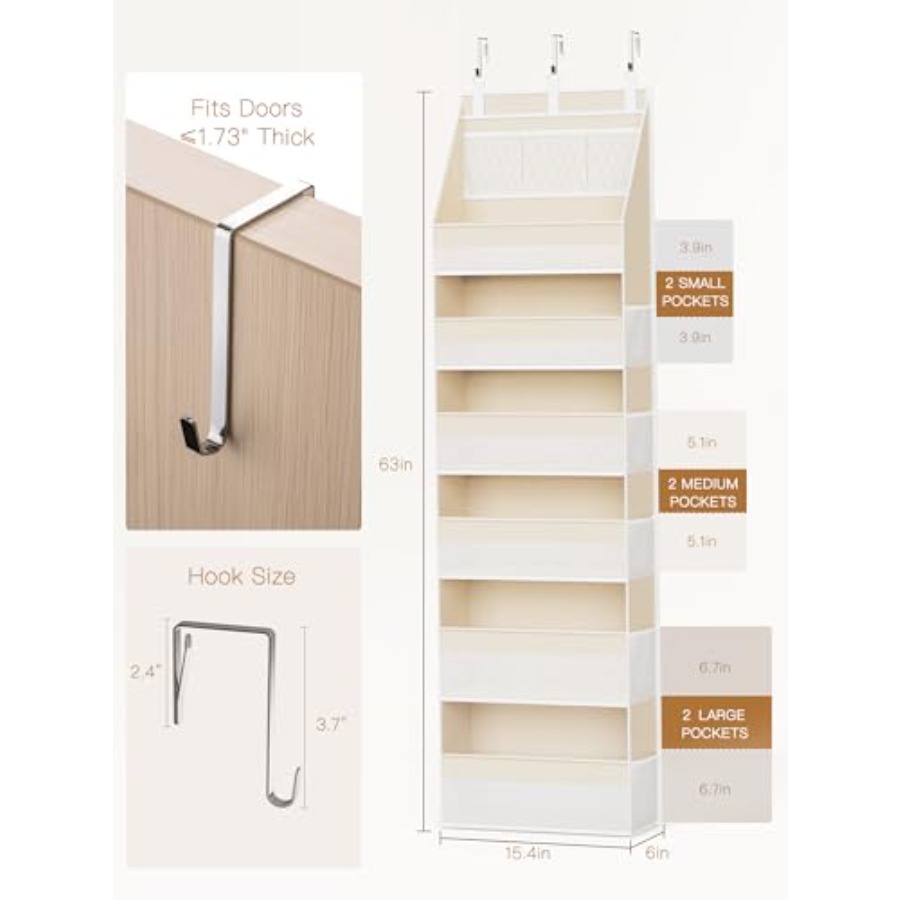 Over the Door Organizer, 6-She - Closet Organizer Baby reseña y precio